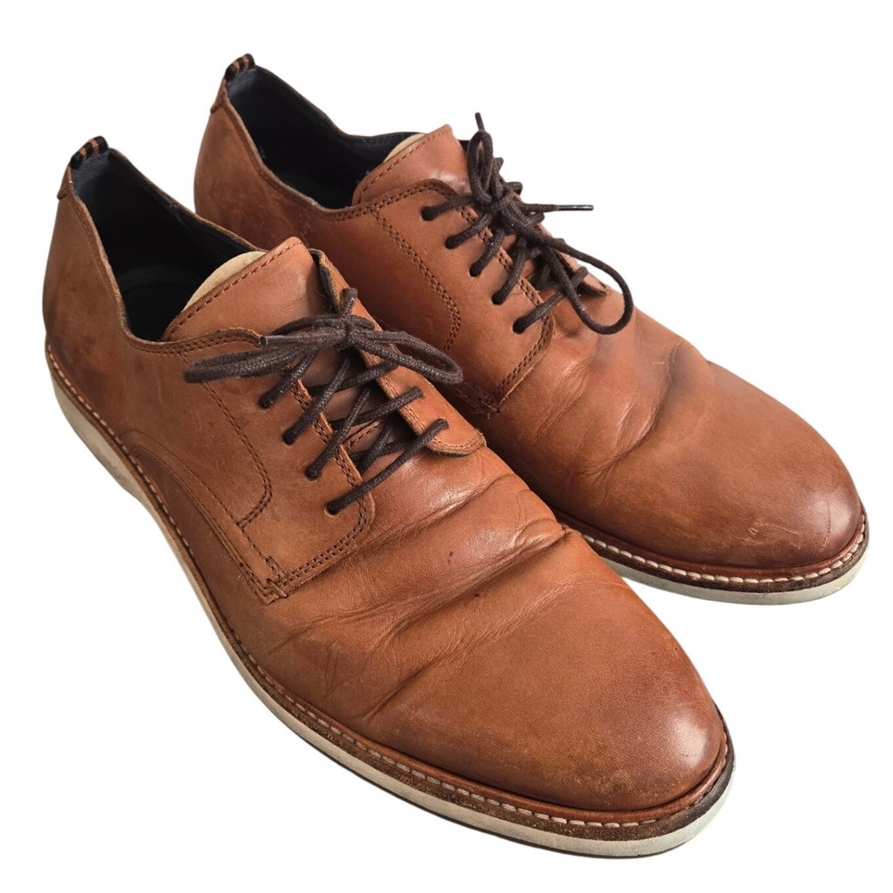 Cole Haan Grand OS‎ Men's Brown Leather Oxford Shoes Business CasualSize 11M